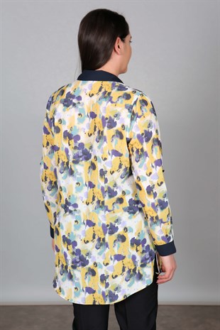 Batik Desen Mor Tunik Gömlek